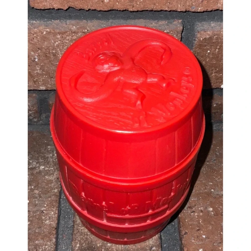 Lakeside Barrel of Monkeys Classic Red Plastic Dexterity Game Vintage Style Toy